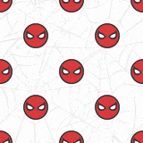 a seamless pattern of spider-man faces on a white background