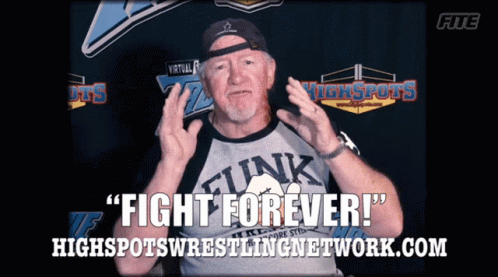 Terry Funk Highspots Network GIF - Terry Funk Highspots Network Fight Forever GIFs