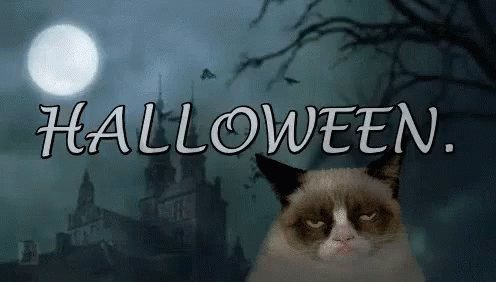 Halloween Grumpy Cat GIF - Halloween Grumpy Cat Halloween Funny GIFs