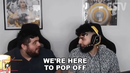 Were Here To Pop Off Estv GIF - Were Here To Pop Off Estv Box Fighting Championship Featuring Fortnite GIFs