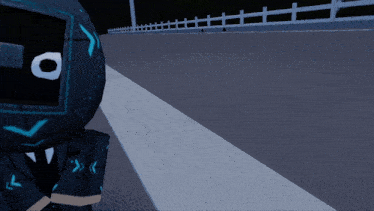 a cartoon character wearing a helmet with a square in the middle of it
