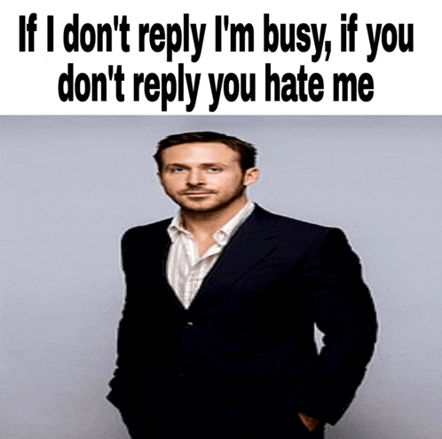If I Dont Reply Im Busy Meme