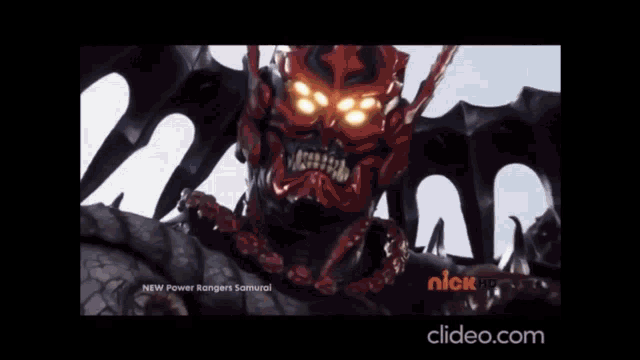 a screenshot of a new power rangers samurai ad