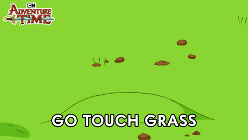 Go Touch Grass Beemo GIF - Go Touch Grass Beemo Adventure Time GIFs