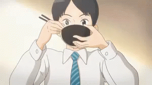 味噌汁　みそしる　ご飯　朝食 GIF - Miso Soup Anime GIFs
