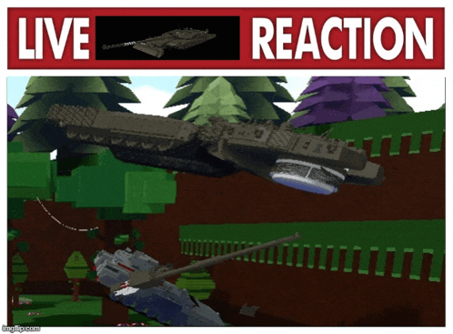 a poster that says ' live reaction ' on the top