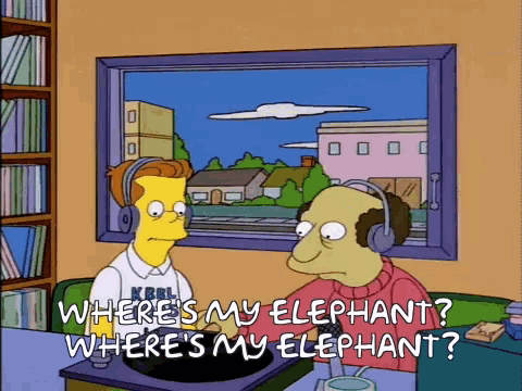The Simpsons Elephant GIF - The Simpsons Elephant Wheres My Elephant GIFs