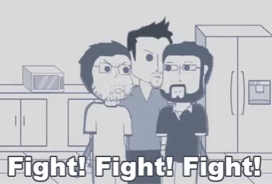 Fight Kiss GIF - Fight Kiss Rooster Teeth GIFs
