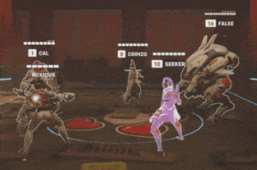 a video game is being played and the player noxious is standing in the middle