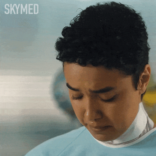 a close up of a woman 's face with the words skymed on the bottom