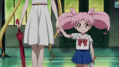 Sailor Moon Chibiusa GIF - Sailor Moon Chibiusa Holdin Hands GIFs