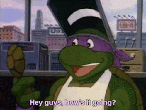 Tmnt Donatello GIF - Tmnt Donatello Hey Guys Hows It Going GIFs