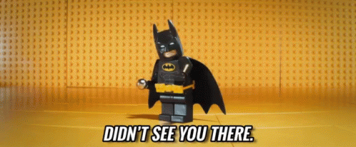 Didn'T See You There. GIF - Lego Batman Didnt See You There Lego GIFs