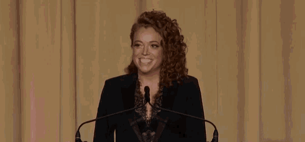 Michelle Wolf Speech GIF - Michelle Wolf Speech Spokesperson GIFs