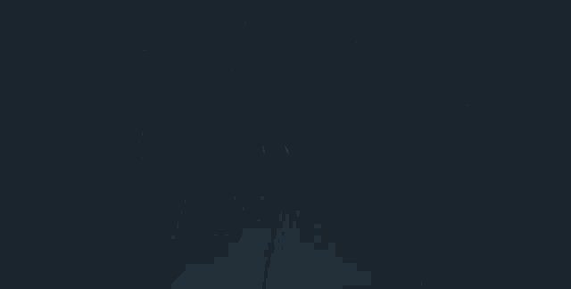 a dragon is flying through the air in the rain in a dark forest .