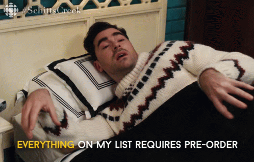 Everything On My List Requires Preorder David Rose GIF - Everything On My List Requires Preorder David Rose David GIFs