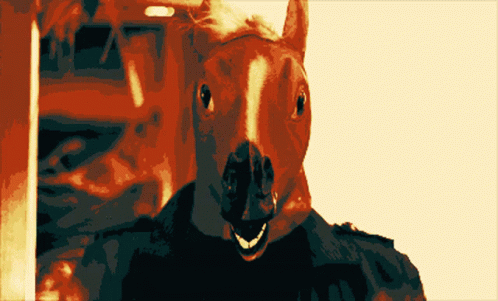 Goth Horse Horns Horse GIF - Goth Horse Horns Horse The Horns GIFs