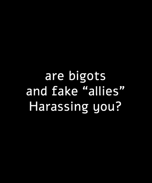 a black background with white text that says ' don 't get iflc 'd off the internet '