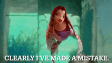 a picture of a cartoon character with the words clearly i 've made a mistake