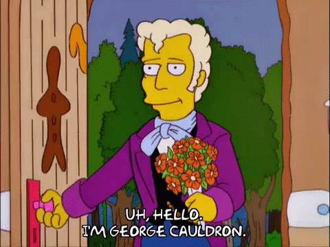 Bad Date George Cauldron GIF - Bad Date George Cauldron The Simpsons GIFs