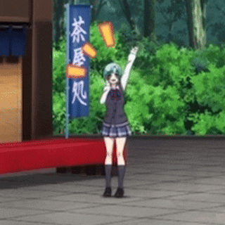 a girl is standing in front of a sign that says ' chinese ' on it
