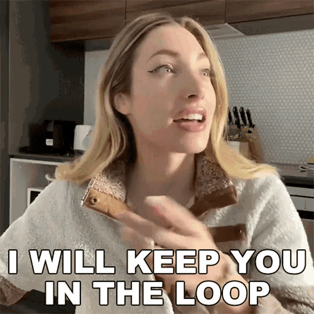 I Will Keep You In The Loop Avori Henderson GIF