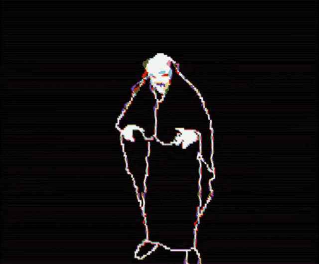 a black background with red lines and a spider