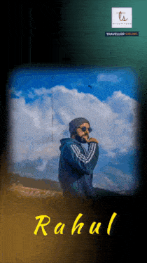 a picture of a man with the name rahul written on the bottom