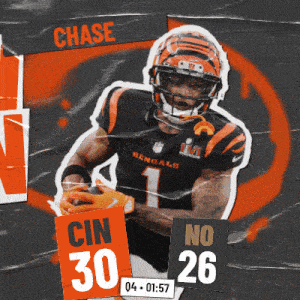 a bengals football player named chase runs with the ball