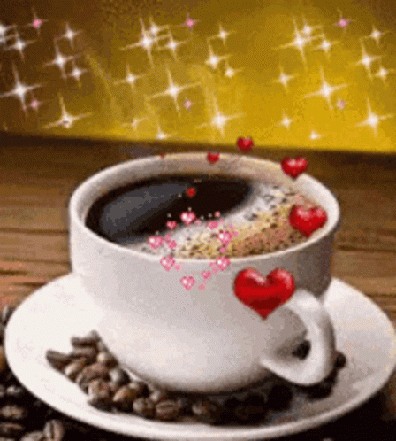 Coffee Cup GIF - Coffee Cup Hearts GIFs