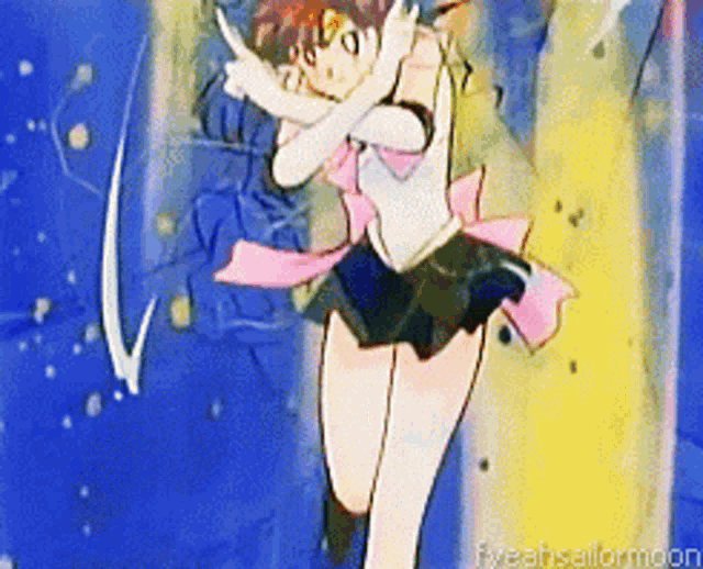 a drawing of a girl with the words yeahsailormoon on the bottom right