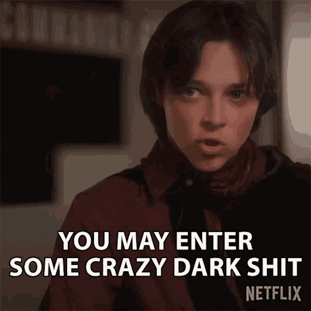 You May Enter Some Crazy Dark Shit Brad GIF