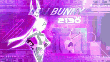 lexy bunny from sonic the hedgehog is shown on a computer screen