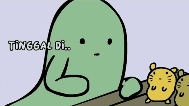 a cartoon drawing of a dinosaur saying duuuuss
