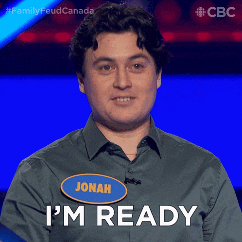 a man wearing a name tag that says jonah is ready