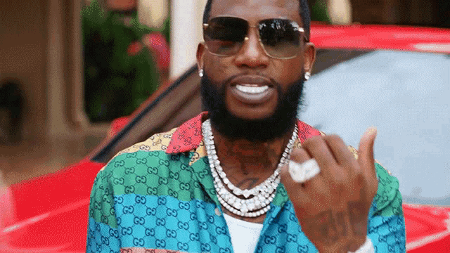 Look At All My Bling Gucci Mane GIF - Look At All My Bling Gucci Mane Shit Crazy Song GIFs