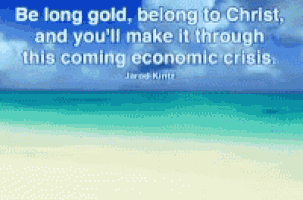 a beach scene with a quote that says be long gold belong to christ