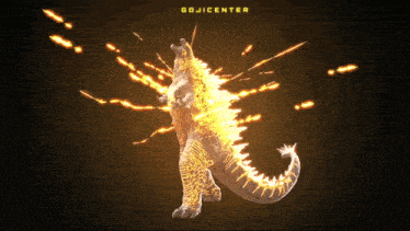 a picture of a monster with the word gojicenter written above it