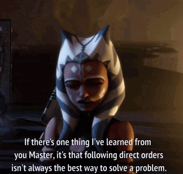 Direct Orders Following Orders GIF - Direct Orders Following Orders Ahsoka Tano GIFs