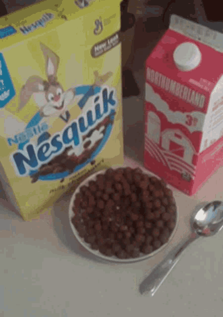 Nesquik Cereal GIF - Nesquik Cereal Breakfast GIFs