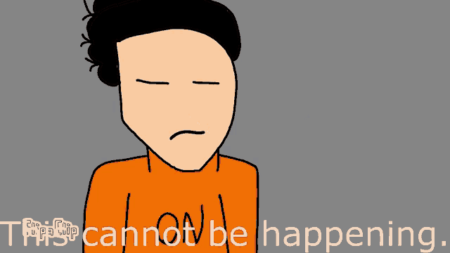 a cartoon of an angry man with the words " this cannot be happening " below him