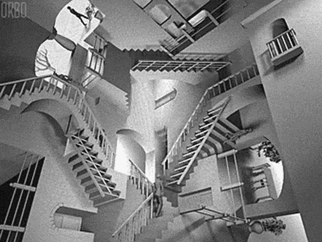 Escher Staircase GIF - Escher Staircase Animation GIFs