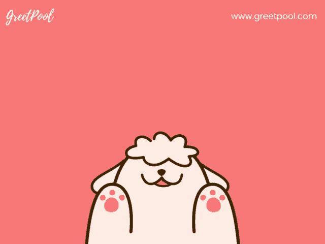 a greeting card says thanks for everything with a cartoon dog