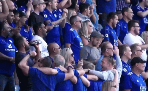 Leicester City Fans Celebration GIF - Leicester City Fans Celebration King Power GIFs