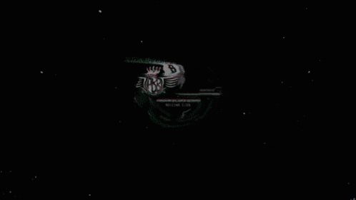 a black circle with the number 8 on it and the words pbb below it