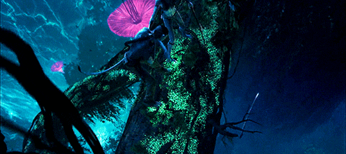 a cartoon character is standing on a tree branch in the water
