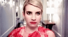 Emma Roberts Scream Queens GIF - Emma Roberts Scream Queens Staring GIFs