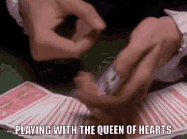 Juice Newton Queen Of Hearts GIF - Juice Newton Queen Of Hearts Playing Poker GIFs