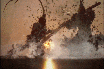 a rocket is being launched into the air with a lot of smoke coming out of it