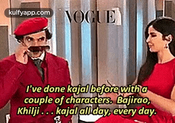 Noguei'Ve Done Kajal Before With Acouple Of Characters. Bajirao,Khilji ... Kajal All Day, Every Day..Gif GIF - Noguei'Ve Done Kajal Before With Acouple Of Characters. Bajirao Khilji ... Kajal All Day Every Day. GIFs